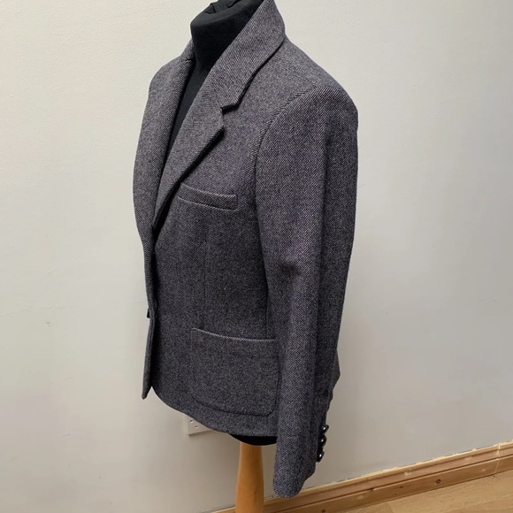 Jaeger wool blend tweed blazer jacket size 12 - Picture 9 of 11